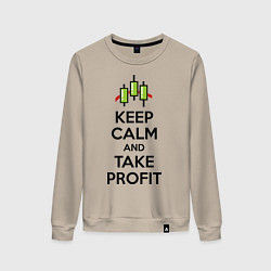 Женский свитшот Keep Calm & Take profit