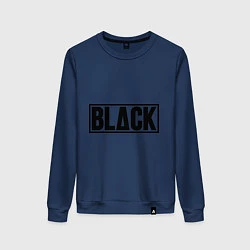 Свитшот хлопковый женский BLACK, цвет: тёмно-синий