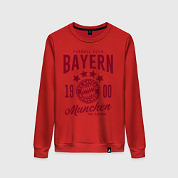 Свитшот хлопковый женский Bayern Munchen 1900, цвет: красный