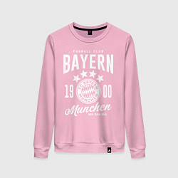 Свитшот хлопковый женский Bayern Munchen 1900, цвет: светло-розовый