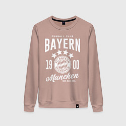 Свитшот хлопковый женский Bayern Munchen 1900, цвет: пыльно-розовый