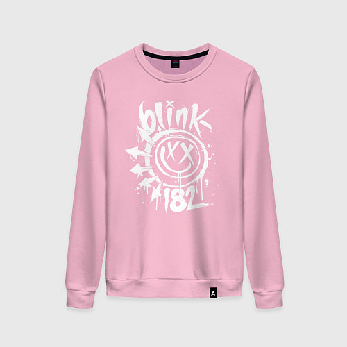 Женский свитшот Blink-182: Smile / Светло-розовый – фото 1