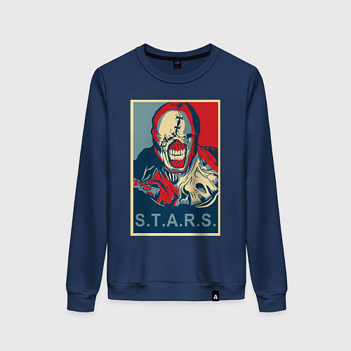 Женский свитшот STARS / Тёмно-синий – фото 1