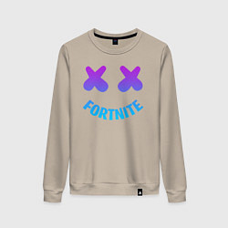 Свитшот хлопковый женский FORTNITE x MARSHMELLO, цвет: миндальный