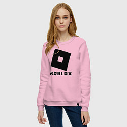 Свитшот хлопковый женский ROBLOX, цвет: светло-розовый — фото 2