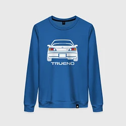 Свитшот хлопковый женский Toyota Trueno AE111, цвет: синий