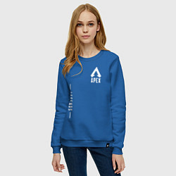 Свитшот хлопковый женский Apex Legends Gamer, цвет: синий — фото 2