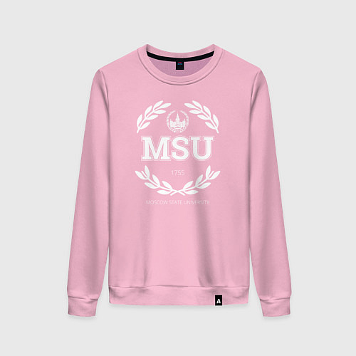 Женский свитшот MSU / Светло-розовый – фото 1