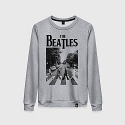 Свитшот хлопковый женский The Beatles: Mono Abbey Road, цвет: меланж