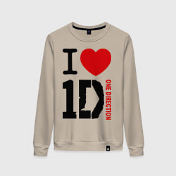 Женский свитшот I love 1D