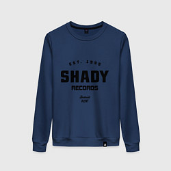 Свитшот хлопковый женский Shady records, цвет: тёмно-синий