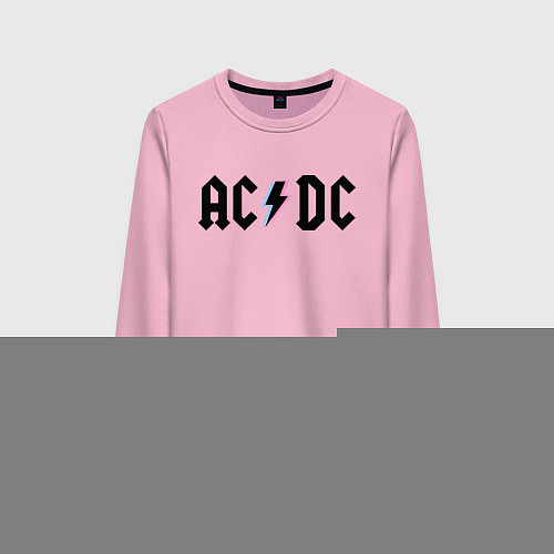Женский свитшот AC/DC / Светло-розовый – фото 1