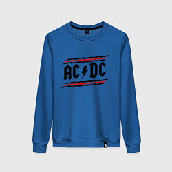 Свитшот хлопковый женский AC/DC Voltage, цвет: синий