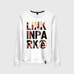 Свитшот хлопковый женский Linkin Park, цвет: белый