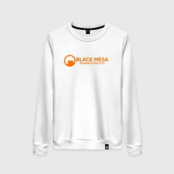 Свитшот хлопковый женский Black Mesa: Research Facility, цвет: белый