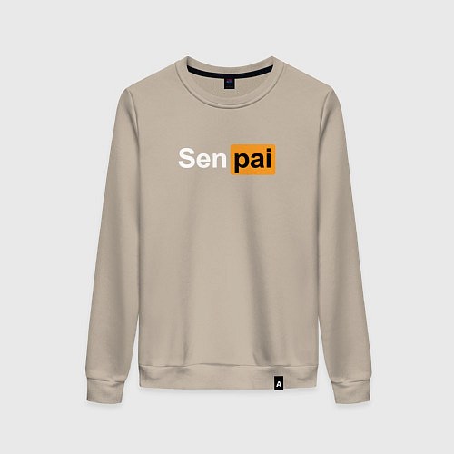 Женский свитшот Senpai: Pornhub Style / Миндальный – фото 1