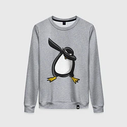 Свитшот хлопковый женский DAB Pinguin, цвет: меланж