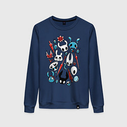 Свитшот хлопковый женский Hollow Knight, цвет: тёмно-синий
