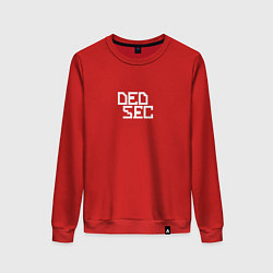 Свитшот хлопковый женский DED SEC, цвет: красный