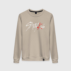 Свитшот хлопковый женский STRAY KIDS FELIX, цвет: миндальный