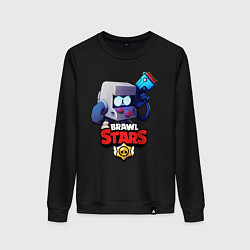 Свитшот хлопковый женский Brawl Stars 4, цвет: черный