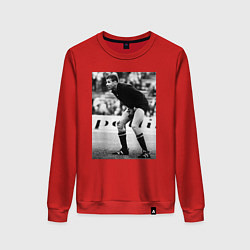 Свитшот хлопковый женский Лев Яшин, цвет: красный