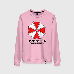 Свитшот хлопковый женский UMBRELLA CORP, цвет: светло-розовый