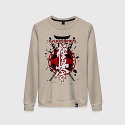 Свитшот хлопковый женский Кёкусинкай, цвет: миндальный