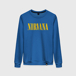 Свитшот хлопковый женский NIRVANA, цвет: синий