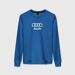 Свитшот хлопковый женский Audi Ауди, цвет: синий