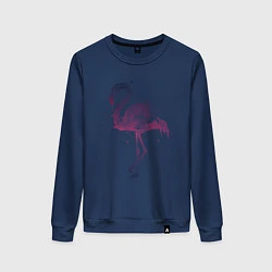 Свитшот хлопковый женский Flamingo, цвет: тёмно-синий