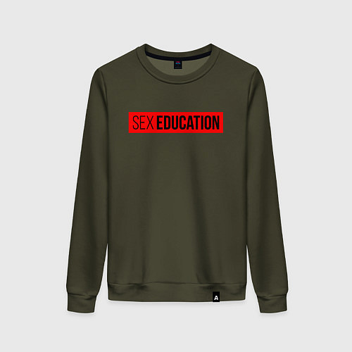 Женский свитшот SEX EDUCATION / Хаки – фото 1