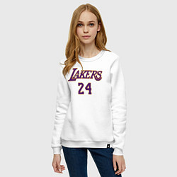 Свитшот хлопковый женский Kobe Bryant, цвет: белый — фото 2