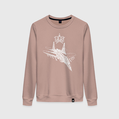 Женский свитшот ВВС России / Пыльно-розовый – фото 1