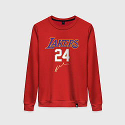 Свитшот хлопковый женский LA LAKERS, цвет: красный