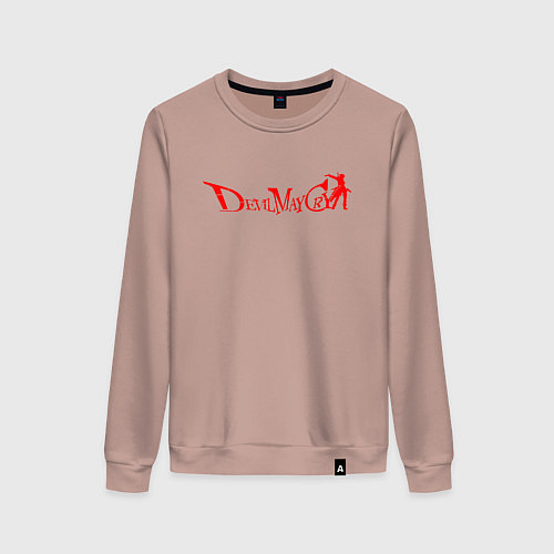Женский свитшот DEVIL MAY CRY DMC / Пыльно-розовый – фото 1
