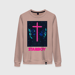 Свитшот хлопковый женский STARBOY, цвет: пыльно-розовый