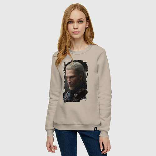 Женский свитшот ВЕДЬМАК / Миндальный – фото 3