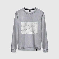 Свитшот хлопковый женский Геометрическая Абстракция, цвет: меланж