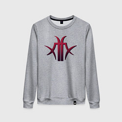 Свитшот хлопковый женский The Matrixx, цвет: меланж