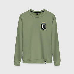 Свитшот хлопковый женский JUVENTUS, цвет: авокадо