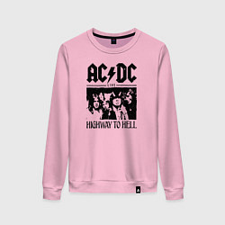 Женский свитшот ACDC highway to hell