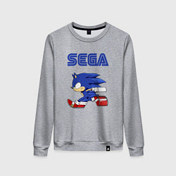 Свитшот хлопковый женский SEGA, цвет: меланж