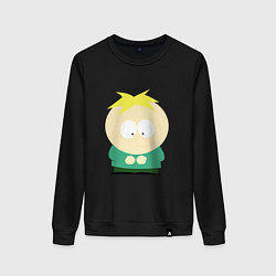 Свитшот хлопковый женский South Park Баттерс, цвет: черный