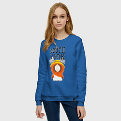 Свитшот хлопковый женский South Park Кенни, цвет: синий — фото 2