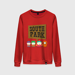 Свитшот хлопковый женский South Park, цвет: красный