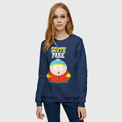 Свитшот хлопковый женский SOUTH PARK, цвет: тёмно-синий — фото 2