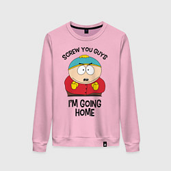 Свитшот хлопковый женский South Park, Эрик Картман, цвет: светло-розовый