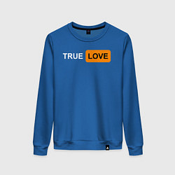 Свитшот хлопковый женский True Love, цвет: синий
