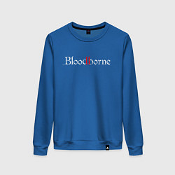 Свитшот хлопковый женский Bloodborne, цвет: синий
